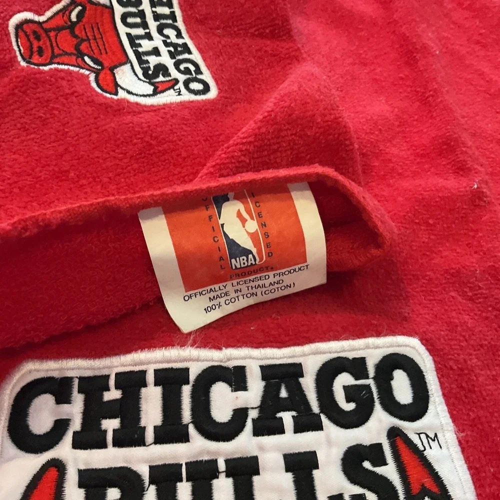 Vintage Chicago Bulls Towels 2 Bath Set Cloth Embroidered Patch 90s Jordan
